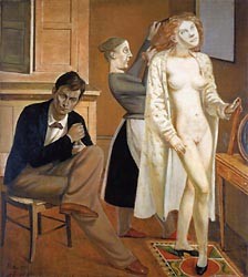 Oil balthus Painting - La Toilette de Cathy 1933 by Balthus