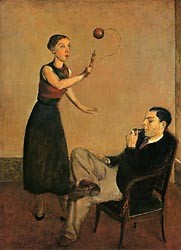 Oil balthus Painting - Pierre et  Betty Leyri ,1932-33 by Balthus