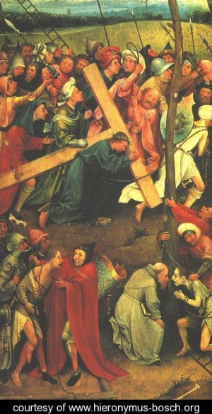 Oil  Painting - Christ Carrying the Cross 1480s by Bosch, Hieronymus