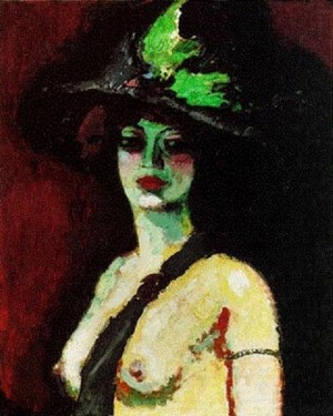Oil dongen, kees van ar Painting - Woman with Large Hat 1906 by Dongen, Kees van AR