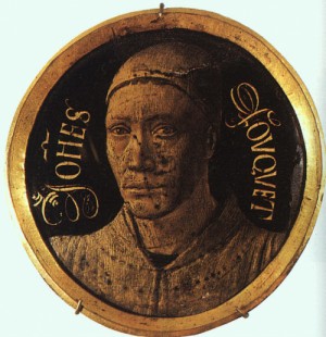 Oil  Painting - Self-Portrait 1450  enameled copper, by Fouquet, Jean