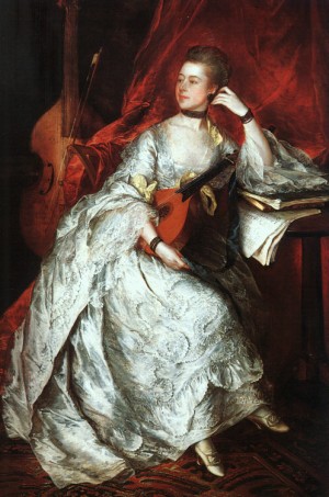 Oil  Painting - Mrs. Philip Thicknesse, 1759-60, by Gainsborough, Thomas