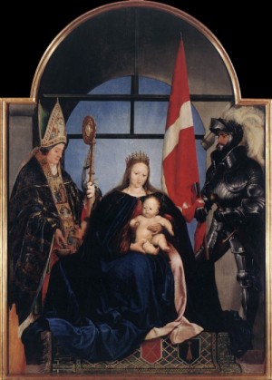 Oil  Painting - The Solothurn Madonna     1522 by Holbein,Hans