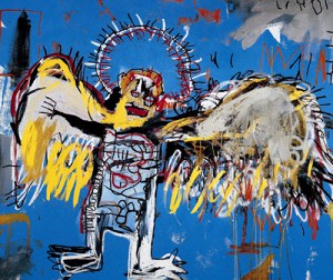 Oil jean-michel basquiat Painting - Fallen Angel – 1981 by Jean-Michel Basquiat
