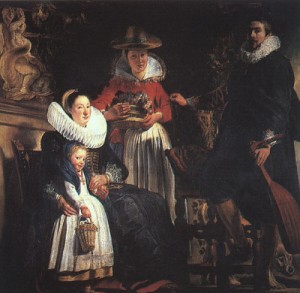 Oil  Painting - The Painter's Family, 1621-22 by Jordaens, Jacob