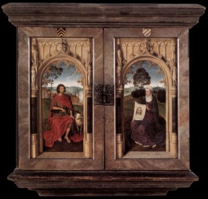 Oil  Painting - Triptych of Jan Floreins 1479 by Memling, Hans
