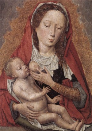 Oil  Painting - Virgin and Child    c. 1478 by Memling, Hans