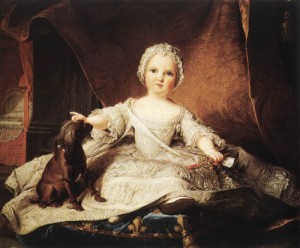 Oil nattier, jean marc Painting - Portrait of Madame Maria Zeffirina   1751 by Nattier, Jean Marc
