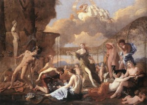 Oil  Painting - The Empire of Flora    1631 by Poussin, Nicolas