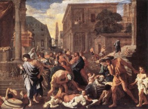  Photograph - The Plague at Ashdod   1630 by Poussin, Nicolas