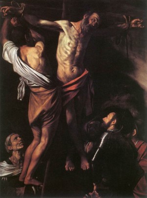  Photograph - The Crucifixion of St Andrew  -c. 1607 by Caravaggio