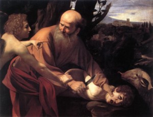  Photograph - The Sacrifice of Isaac  1601-02 by Caravaggio