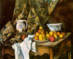 Oil flower Painting - Still Life with Flower Holder   c.1905 by Cezanne,Paul