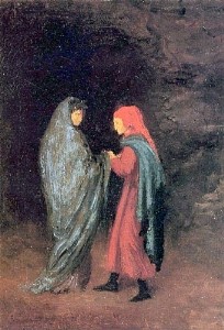  Photograph - Dante and Virgil at the Entrance to Hell 1857-58 by Degas,Edgar