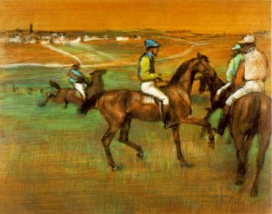  Photograph - Race Horses    1885-88 by Degas,Edgar
