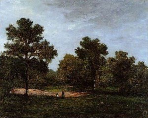 Oil gauguin,paul Painting - A Clearing by Gauguin,Paul