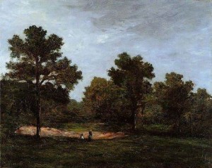 Oil gauguin,paul Painting - Clearing I by Gauguin,Paul