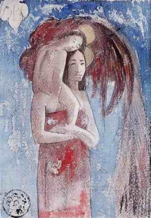 Oil gauguin,paul Painting - Ia Orana Maria Aka Hail Maria by Gauguin,Paul