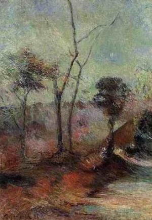 Oil landscape Painting - Landscape by Gauguin,Paul