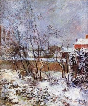 Oil  Painting - Snow Rue Carcel by Gauguin,Paul