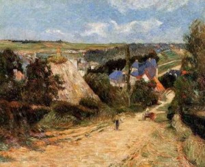 Oil gauguin,paul Painting - Street Osny by Gauguin,Paul