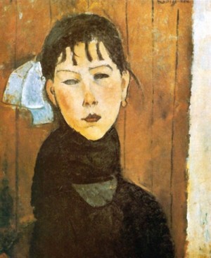 Oil  Painting - The Little Marie by Modigliani, Amedeo