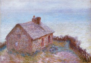 Oil custom Painting - Customs House at Varengaville1 1897 by Monet,Claud
