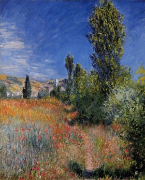 Oil landscape Painting - Landscape on the Ile Saint-Martin 1881 by Monet,Claud