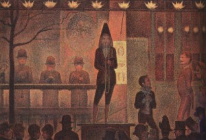  Photograph - La Parade, (The Side Show) 1888 by Seurat Georges