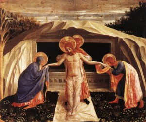 Oil angelico, fra Painting - Entombment  -c. 1440 by ANGELICO, Fra