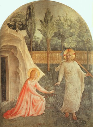 Oil angelico, fra Painting - Noli Me Tangere 1440-41 by ANGELICO, Fra