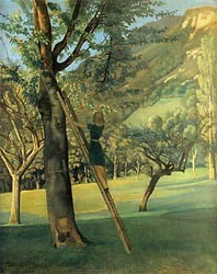 Oil balthus Painting - Le cerisier by Balthus