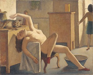 Oil balthus Painting - Nude with Cat, 1949 by Balthus