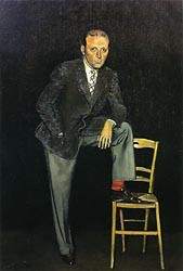 Oil portrait Painting - Portrait of Pierre Matisse,1938 by Balthus