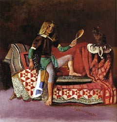 Oil balthus Painting - Rossiniere 1977 by Balthus