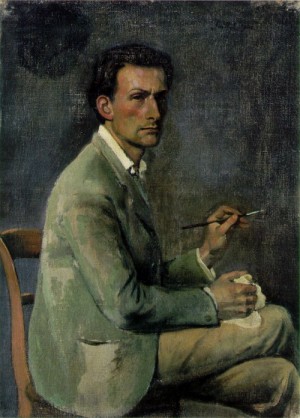 Oil portrait Painting - Self-portrait 1940 by Balthus