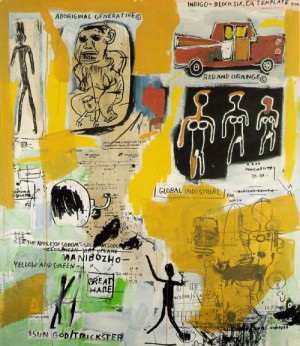 Oil basquiat, jean-michel Painting - Untitled  1984 by Basquiat, Jean-Michel