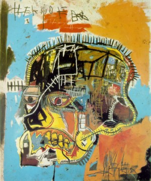 Oil basquiat, jean-michel Painting - Untitled (Skull) 1981 by Basquiat, Jean-Michel