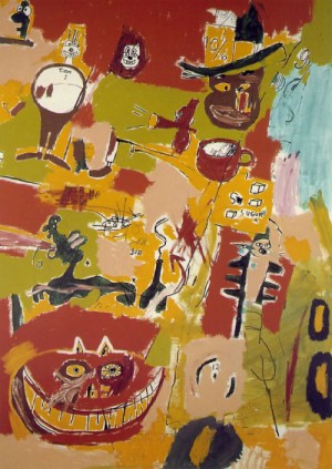 Oil basquiat, jean-michel Painting - Wine of Babylon 1984 by Basquiat, Jean-Michel