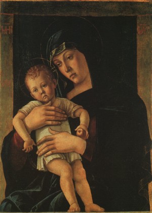 Oil madonna Painting - Greek Madonna, 1460 by Bellini, Giovanni