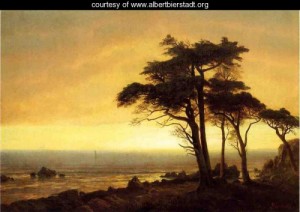Oil bierstadt, albert Painting - California Coast by Bierstadt, Albert