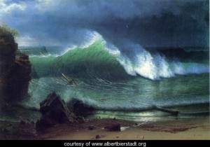 Oil sea Painting - Emerald Sea by Bierstadt, Albert