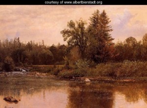 Oil landscape Painting - Landscape New Hampshire by Bierstadt, Albert