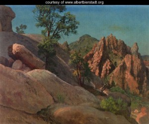 Oil landscape Painting - Landscape Study, Owens Valley, California by Bierstadt, Albert
