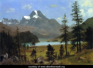 Oil bierstadt, albert Painting - Long's Peak, Estes Park, Colorado by Bierstadt, Albert