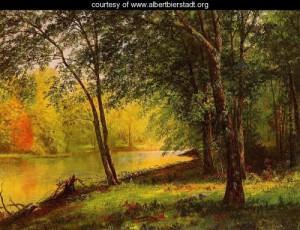 Oil bierstadt, albert Painting - Merced River, California by Bierstadt, Albert