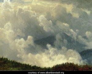 Oil mountain Painting - Mountain Mist by Bierstadt, Albert