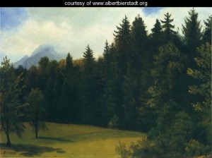 Oil mountain Painting - Mountain Resort by Bierstadt, Albert