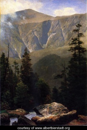 Oil landscape Painting - Mountainous Landscape by Bierstadt, Albert