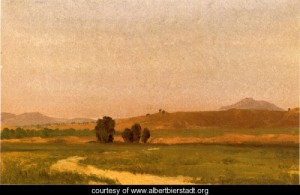 Oil bierstadt, albert Painting - Nebraska, On the Plains by Bierstadt, Albert